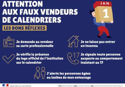 Attention aux faux vendeurs de calendriers