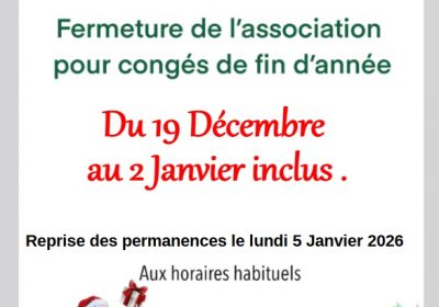 Fermeture de fin d&rsquo;année